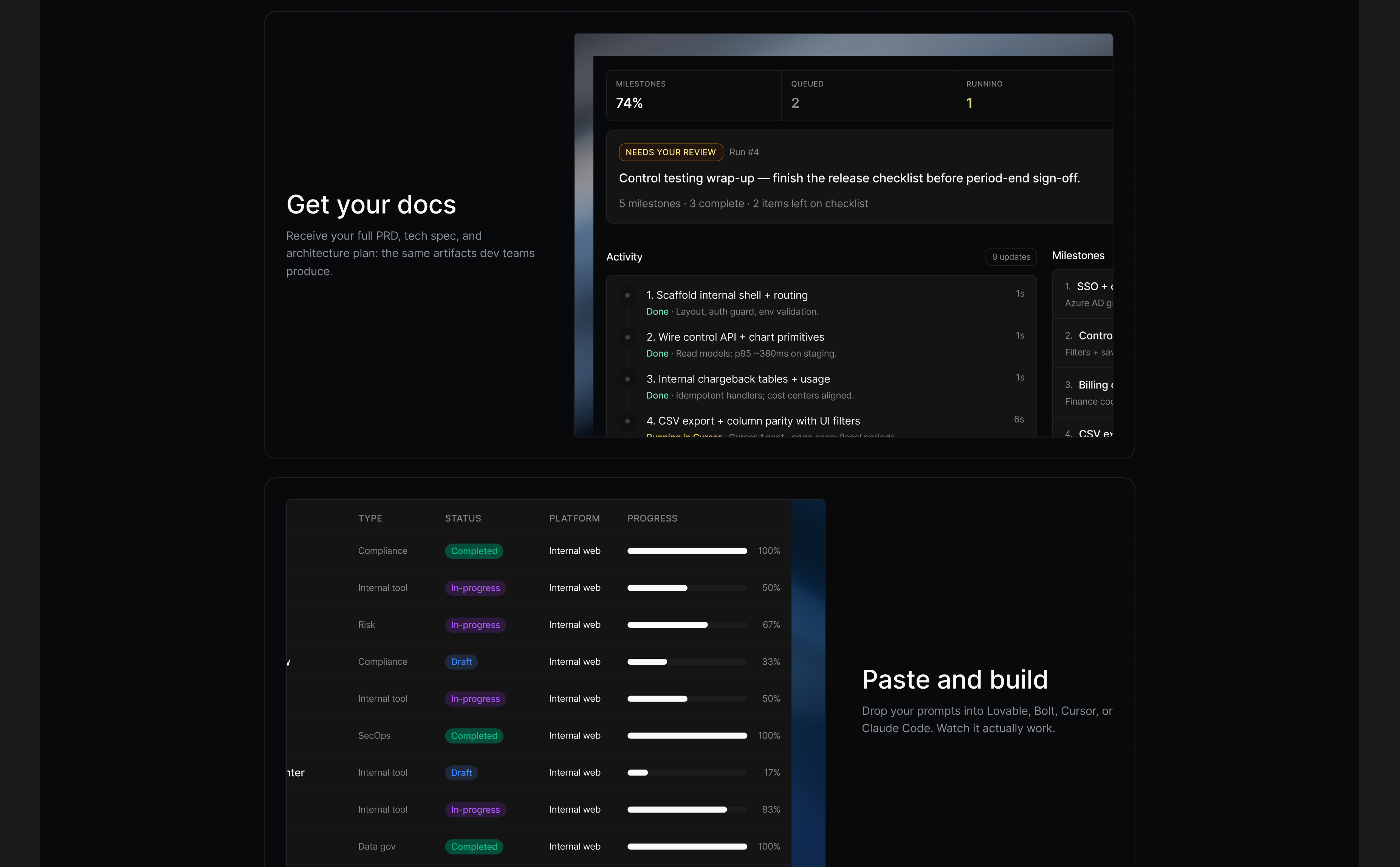 Gantry LaunchD — project and pipeline detail