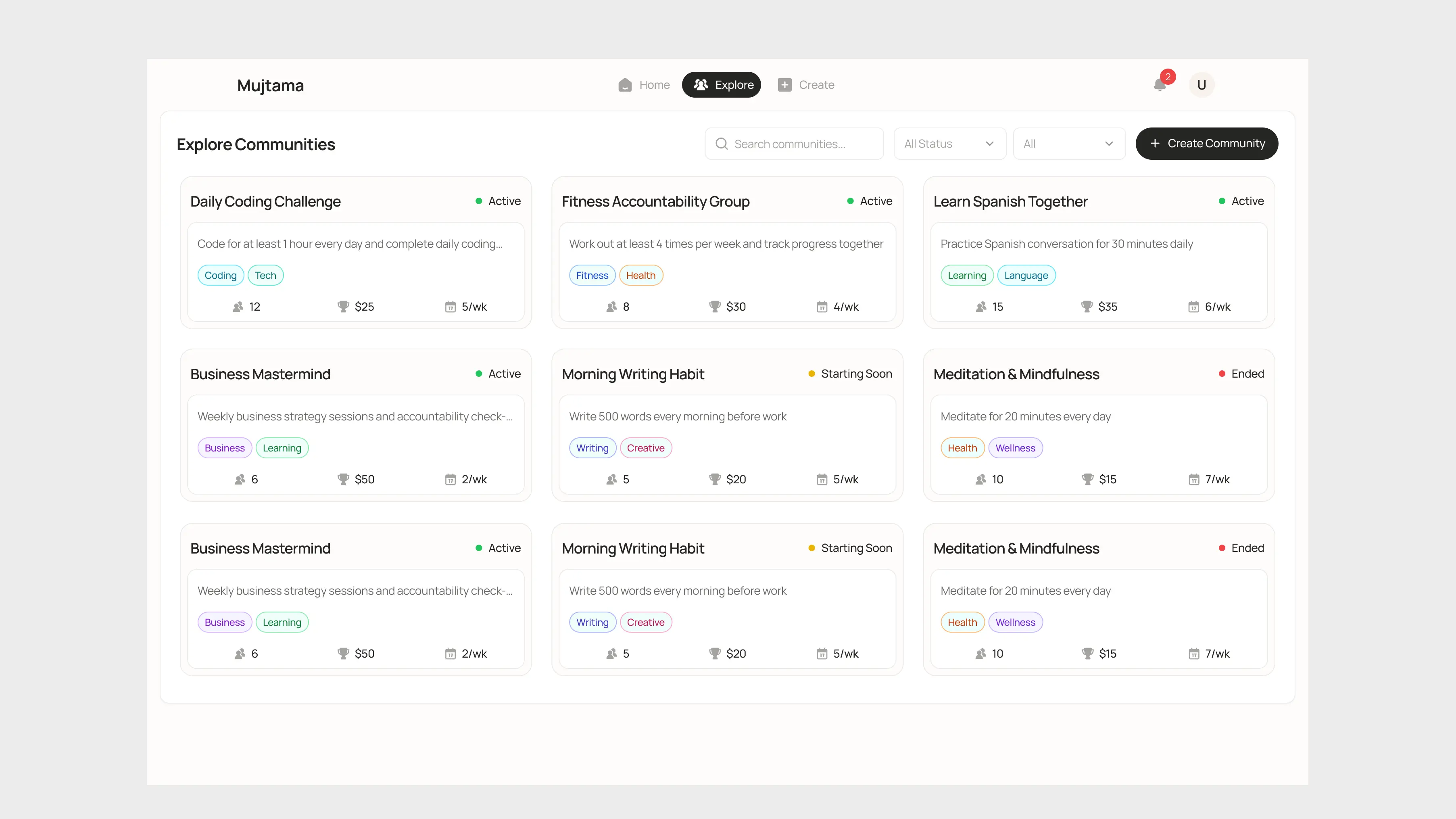 Mujtama case study, detail 1