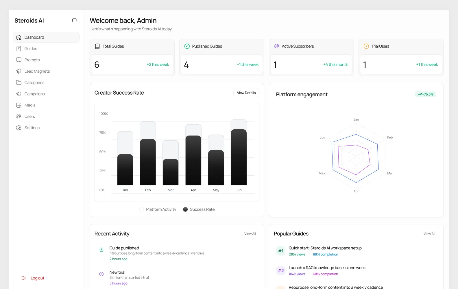 Steroids AI case study, detail 2